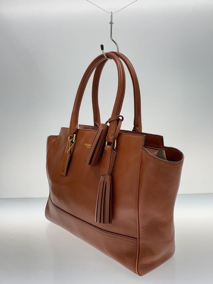 COACHCOACH Coach Tote Bag Legacy Satchel Leather BRW Plain 19890 2