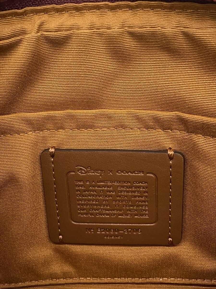 COACHCOACH Shoulder Bag Leather WHT All-over Pattern Disney Collaboration 5
