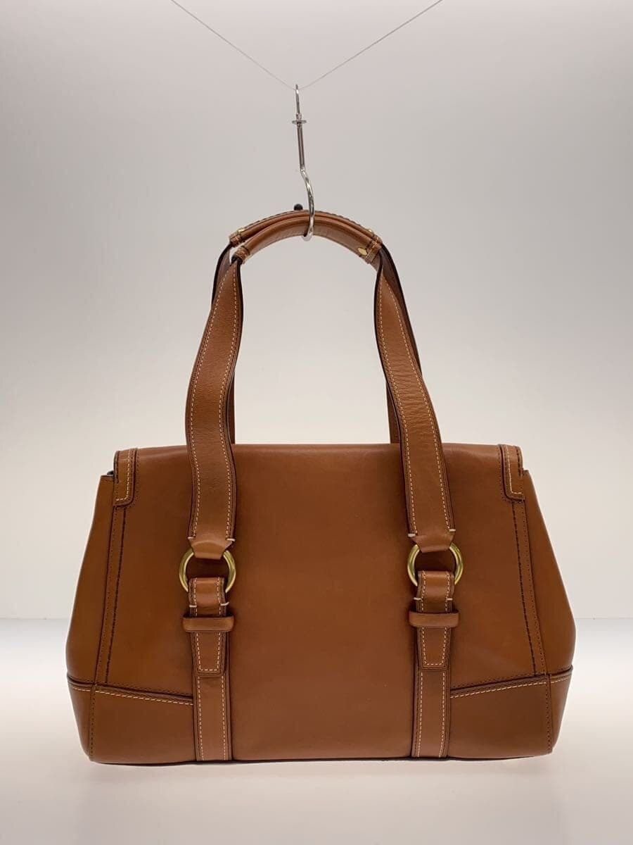 COACHCOACH Coach Pumpton's Leather Flap Tote Bag BRW Solid Color 3