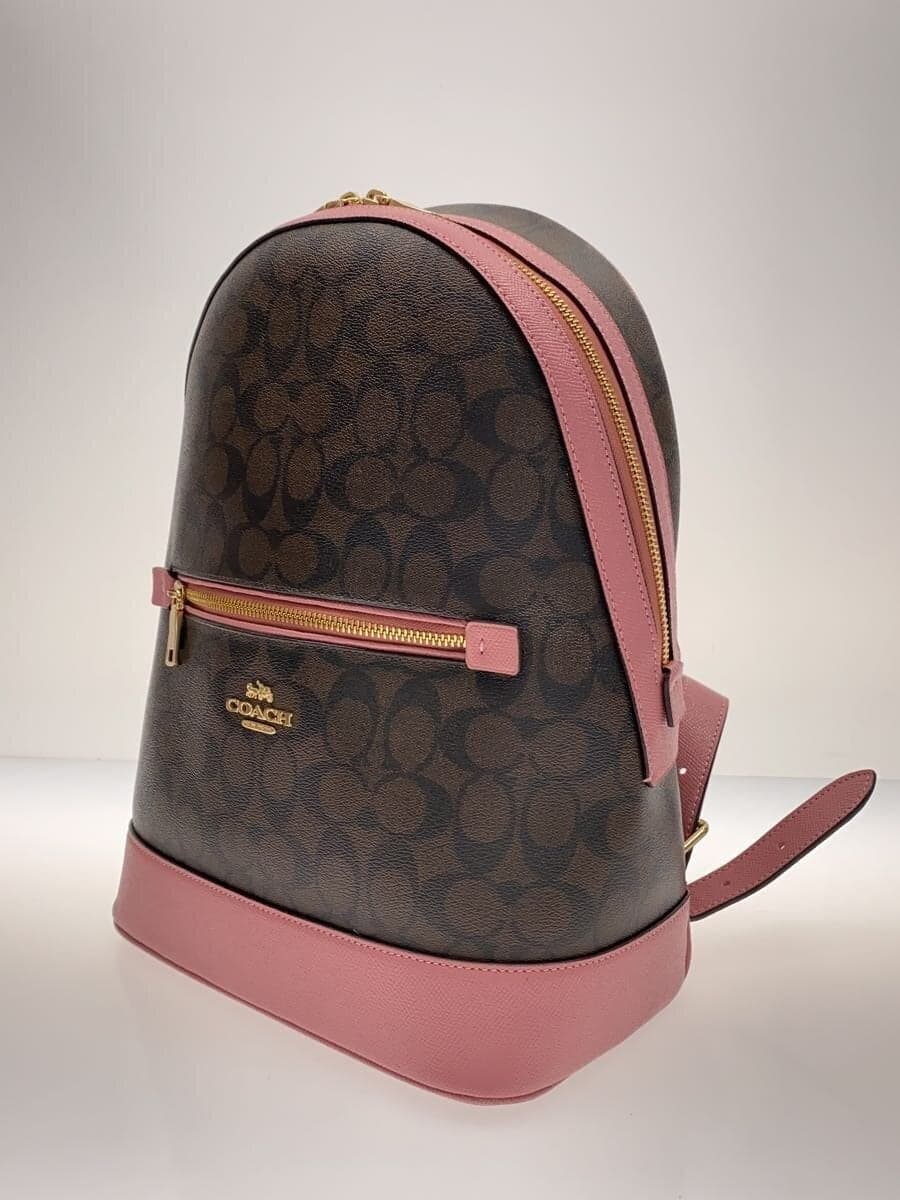 COACHCOACH Coach Kenley Backpack Rucksack Leather PNK Allover Pattern C5679 2