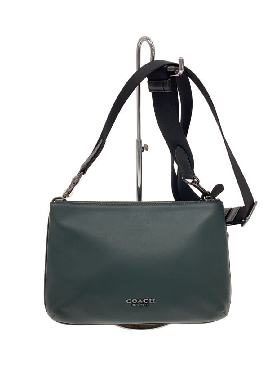 COACHCOACH Shoulder Bag Everett Color Block Signature Leather GRN C6957