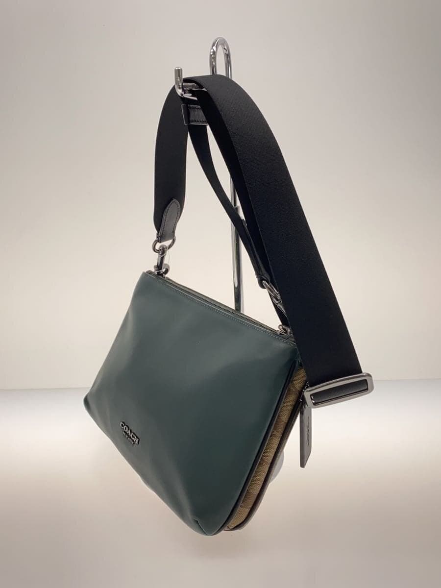 COACHCOACH Shoulder Bag Everett Color Block Signature Leather GRN C6957 2