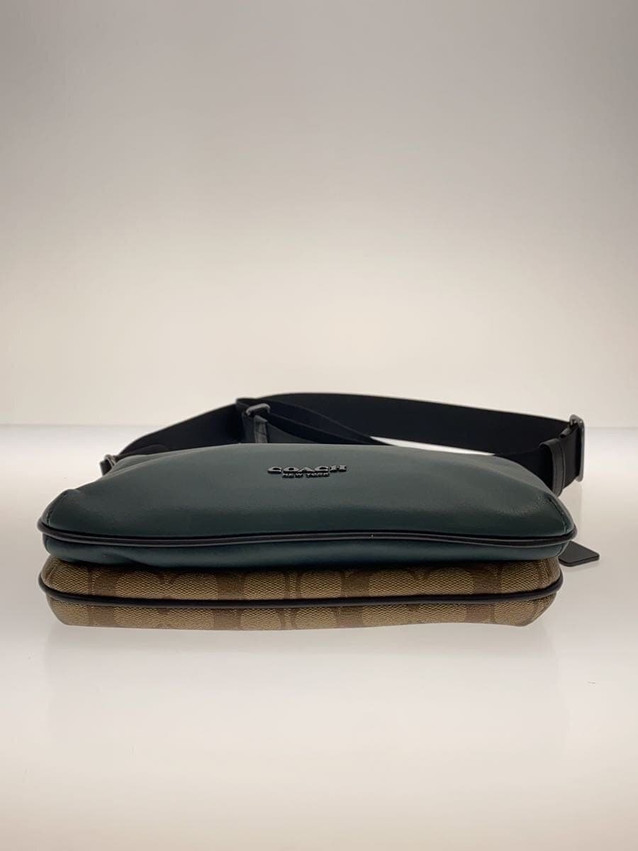 COACHCOACH Shoulder Bag Everett Color Block Signature Leather GRN C6957 4