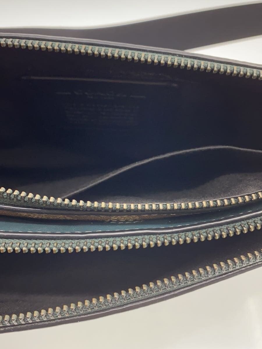 COACHCOACH Shoulder Bag Everett Color Block Signature Leather GRN C6957 6