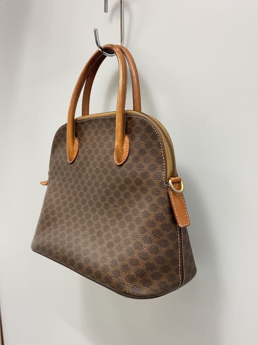 CELINE handbag PVC Brown All-over pattern M94 2