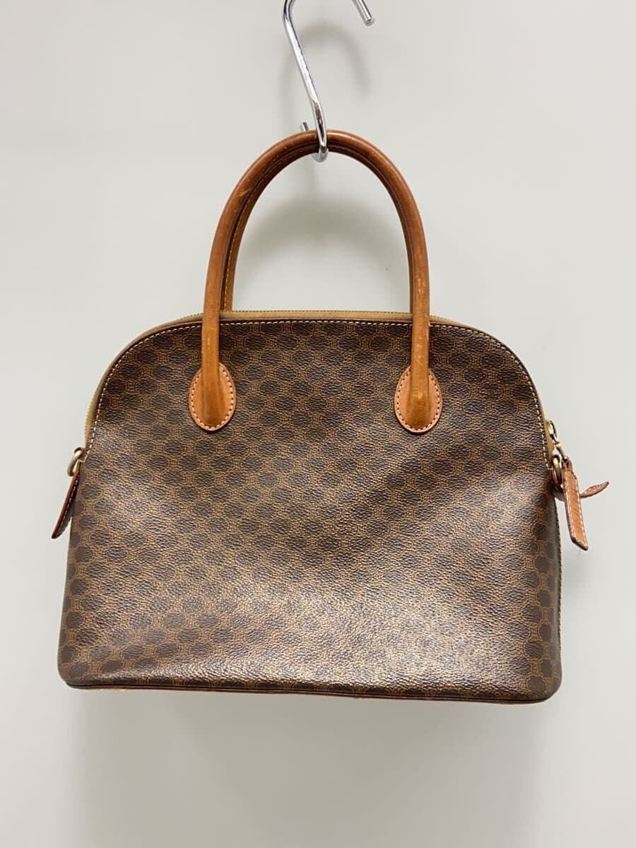 CELINE handbag PVC Brown All-over pattern M94 3
