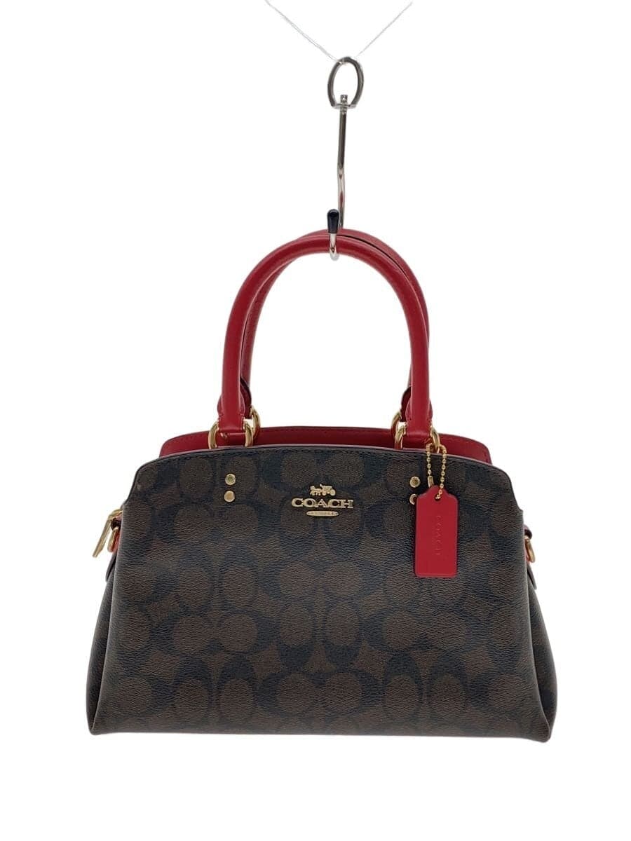 COACH Shoulder Bag Leather BRW All Over Pattern b2079-91494