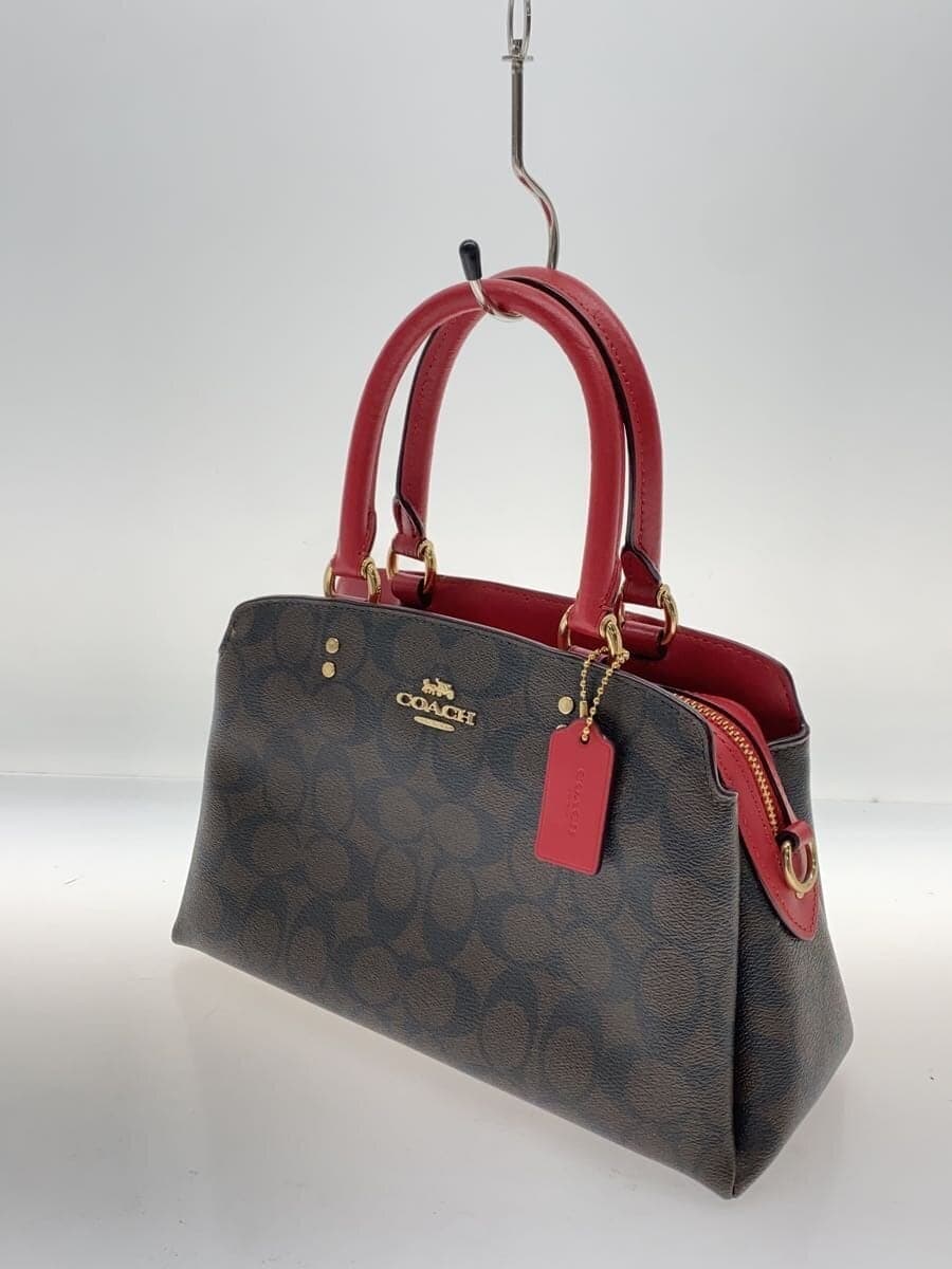 COACH Shoulder Bag Leather BRW All Over Pattern b2079-91494 2