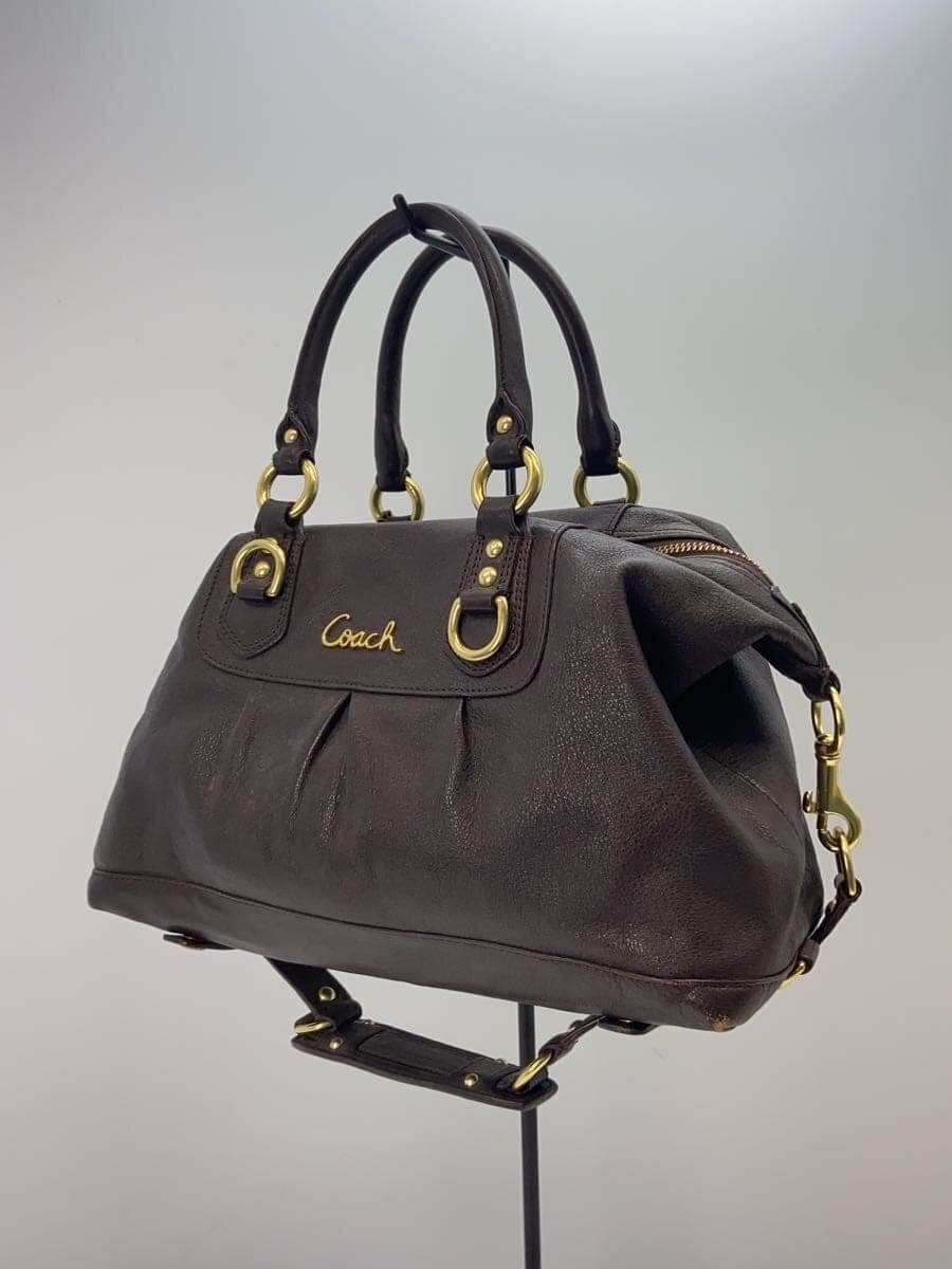 COACH Handbag Leather BRW F15445 2