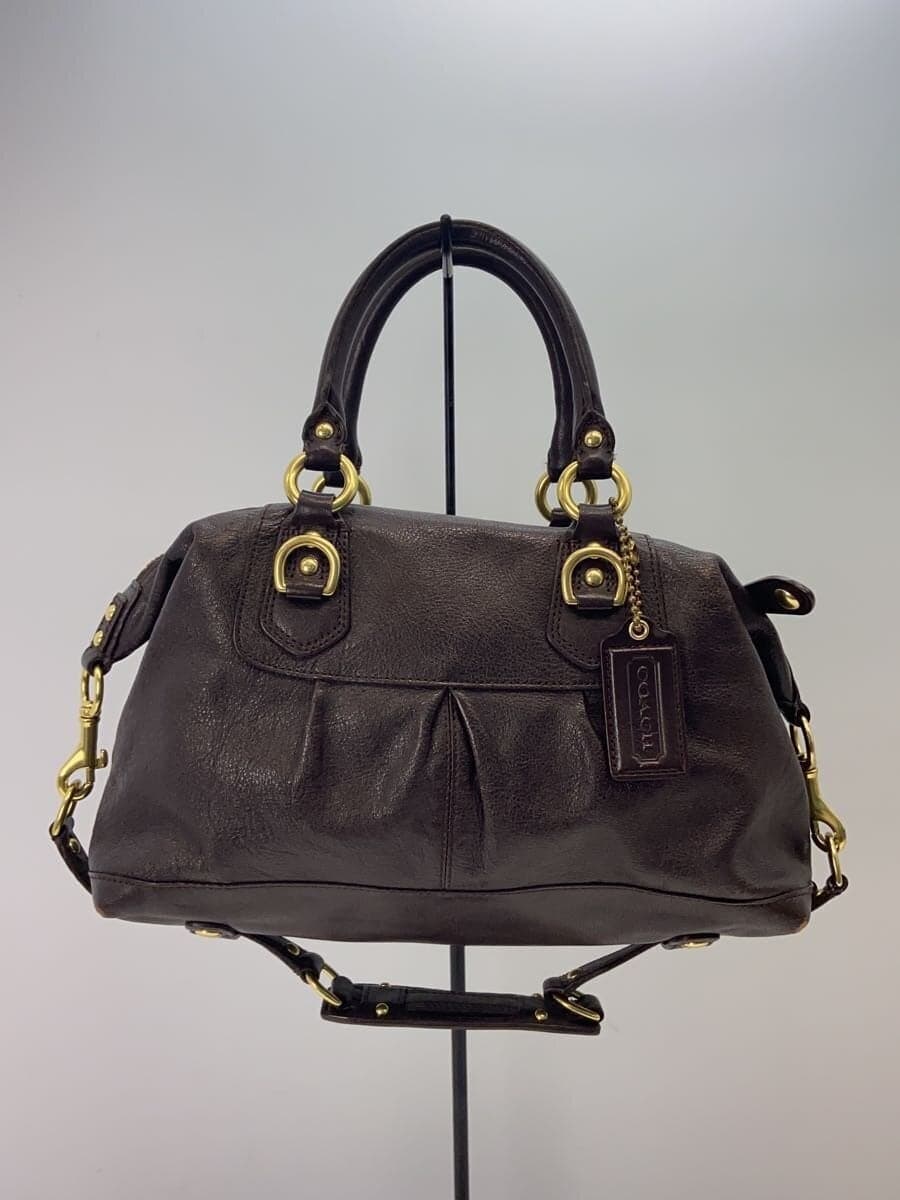 COACH Handbag Leather BRW F15445 3