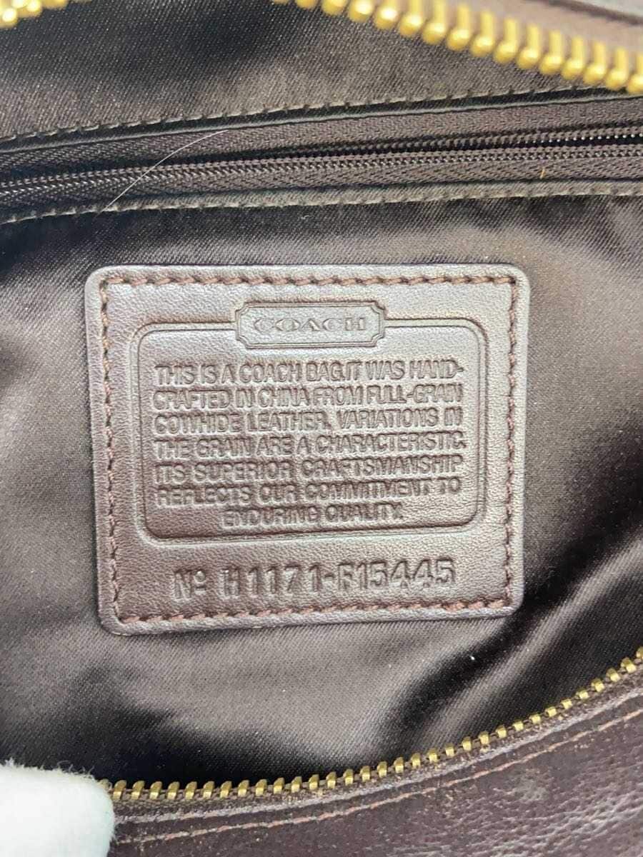 COACH Handbag Leather BRW F15445 7