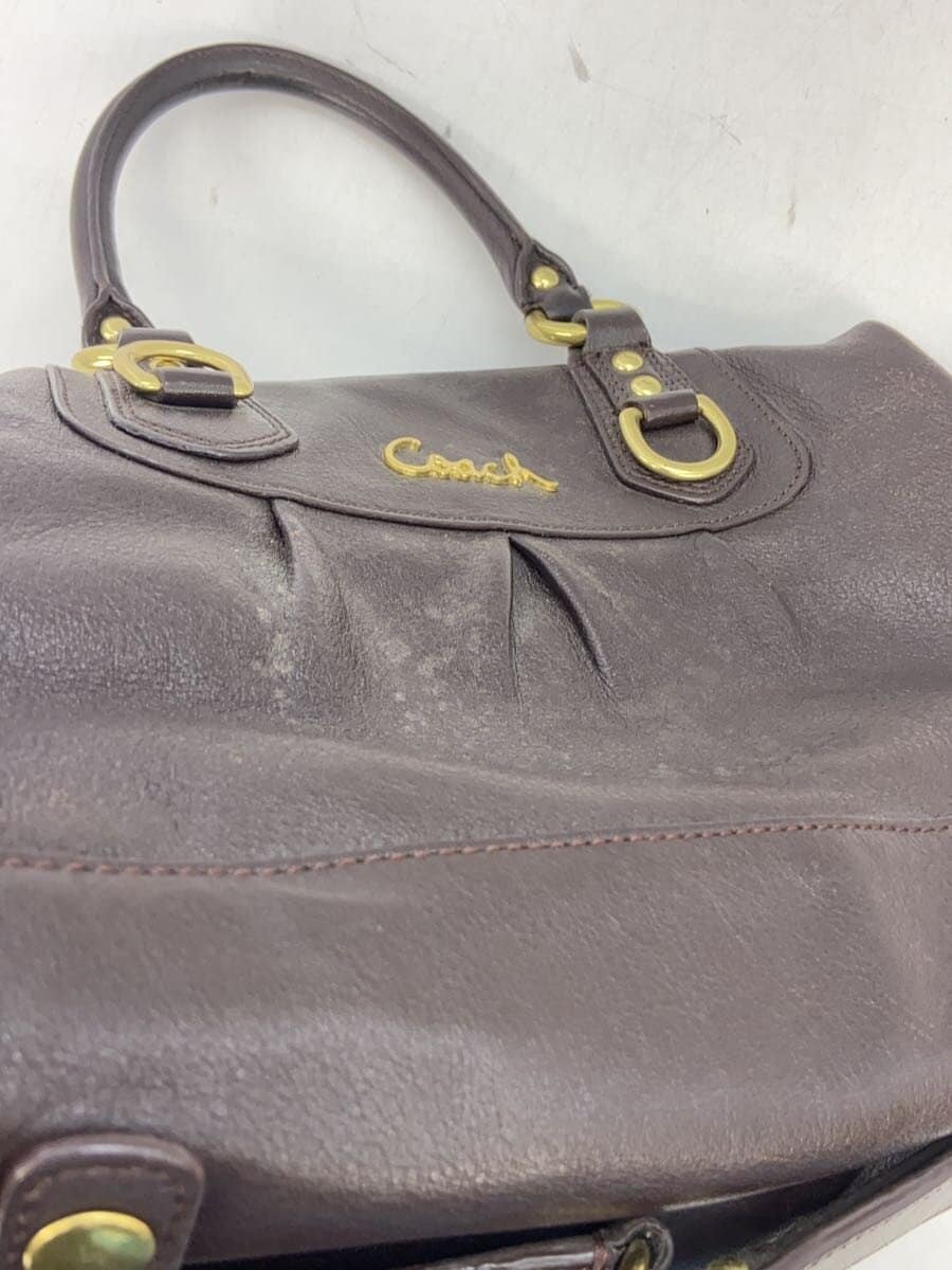 COACH Handbag Leather BRW F15445 9