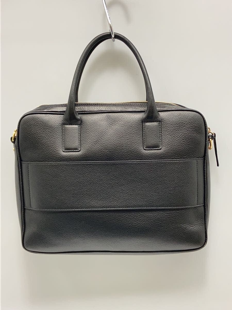 VERSACE briefcase leather BLK 3