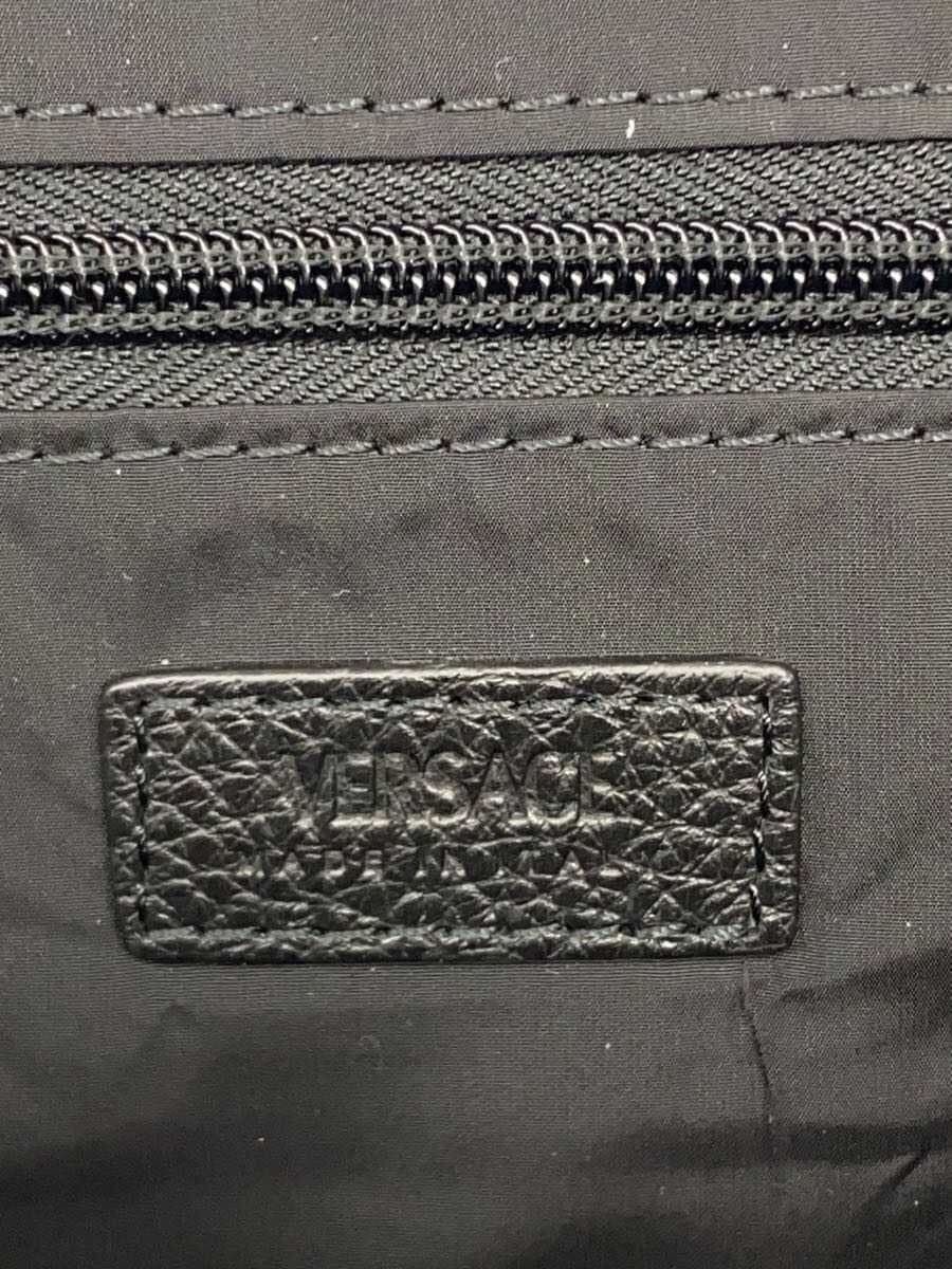 VERSACE briefcase leather BLK 5