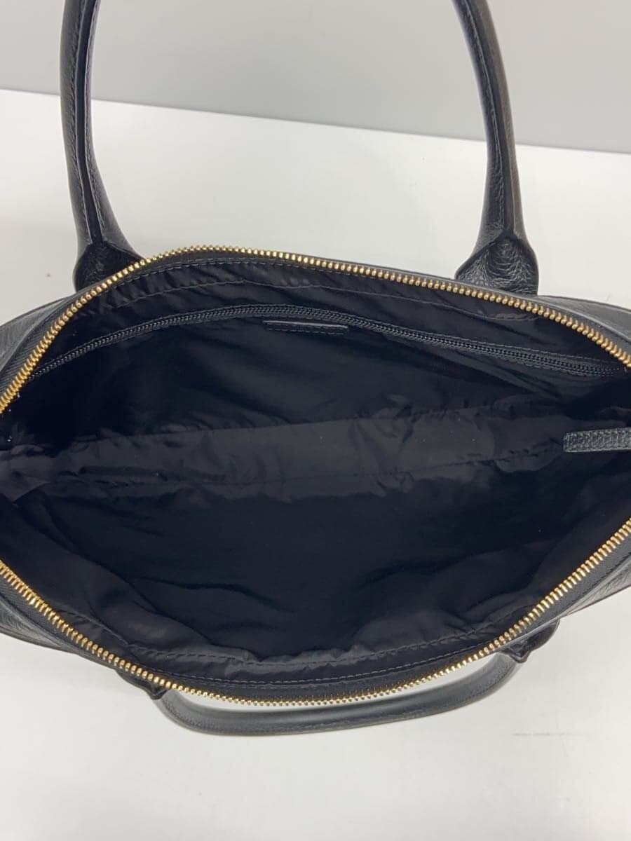 VERSACE briefcase leather BLK 6