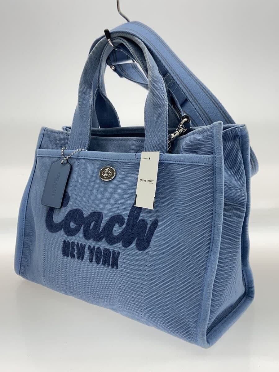 COACH Cargo Tote Canvas BLU 2