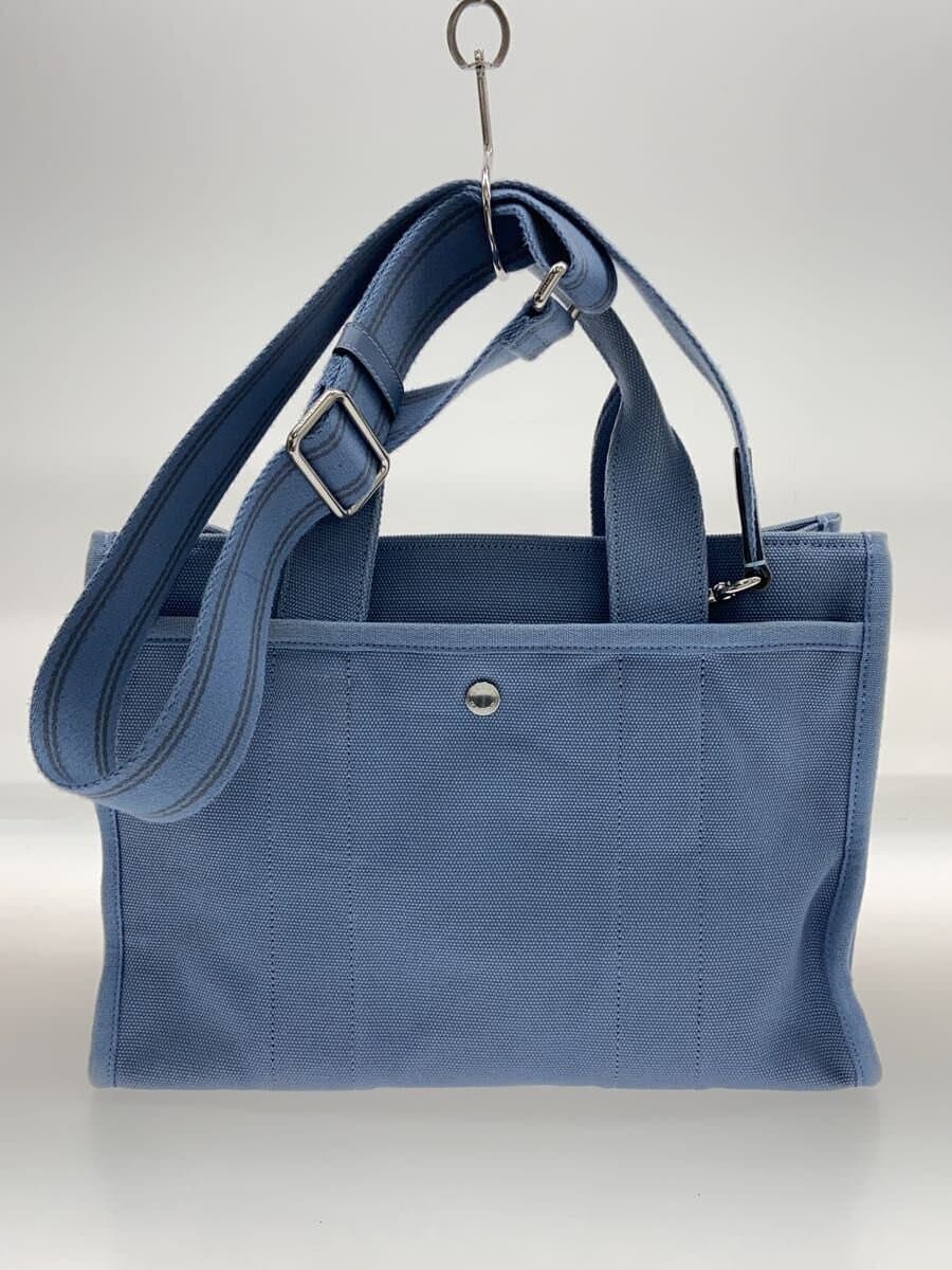 COACH Cargo Tote Canvas BLU 3