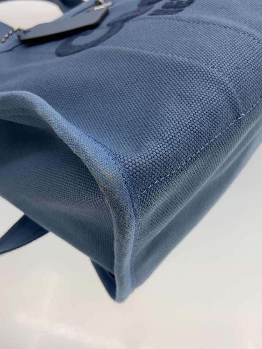 COACH Cargo Tote Canvas BLU 7