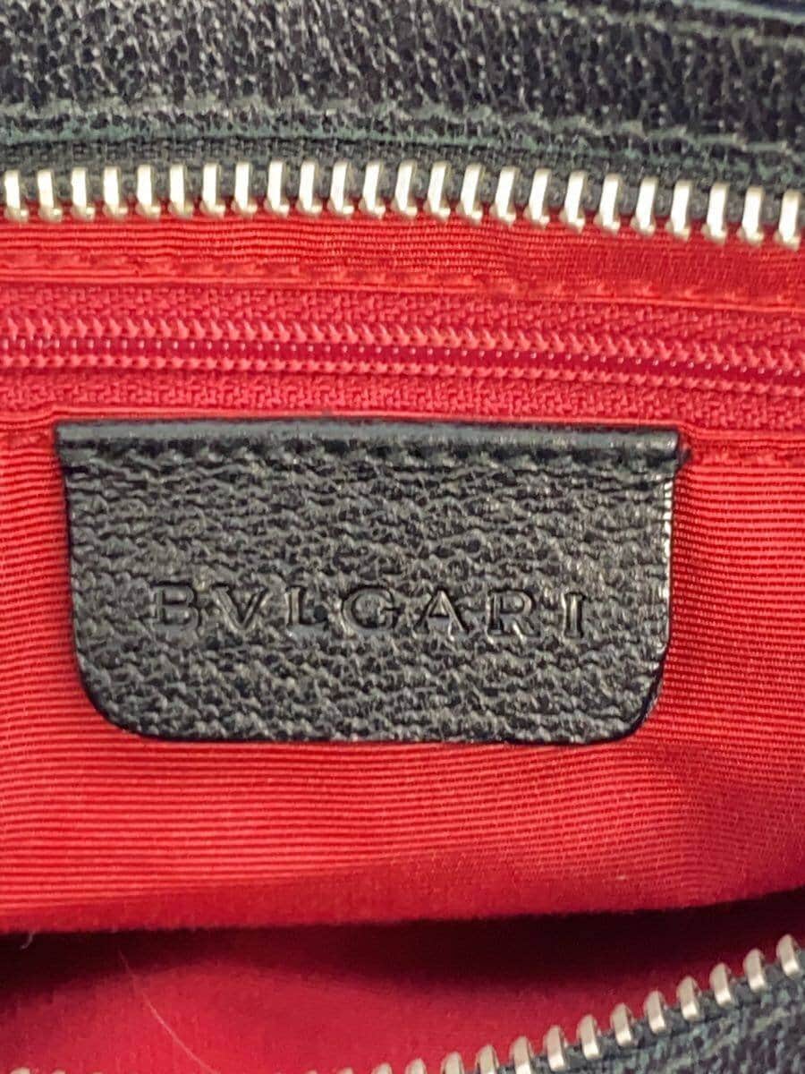 BVLGARI Handbag Canvas BLK All Over Pattern 5