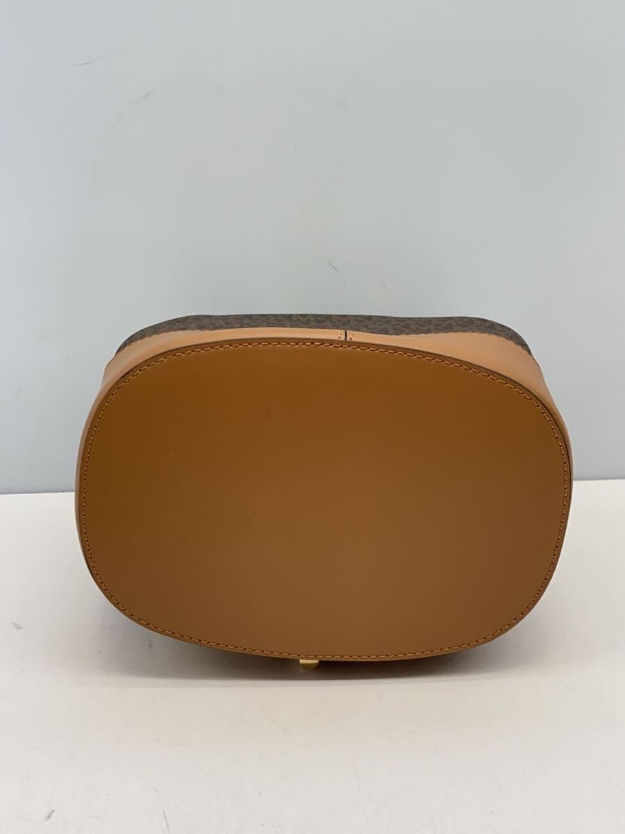 MICHAEL KORS Devon Medium Logo Bucket Bag Drawstring Bag Leather BRW 30S2GDVS2B 4