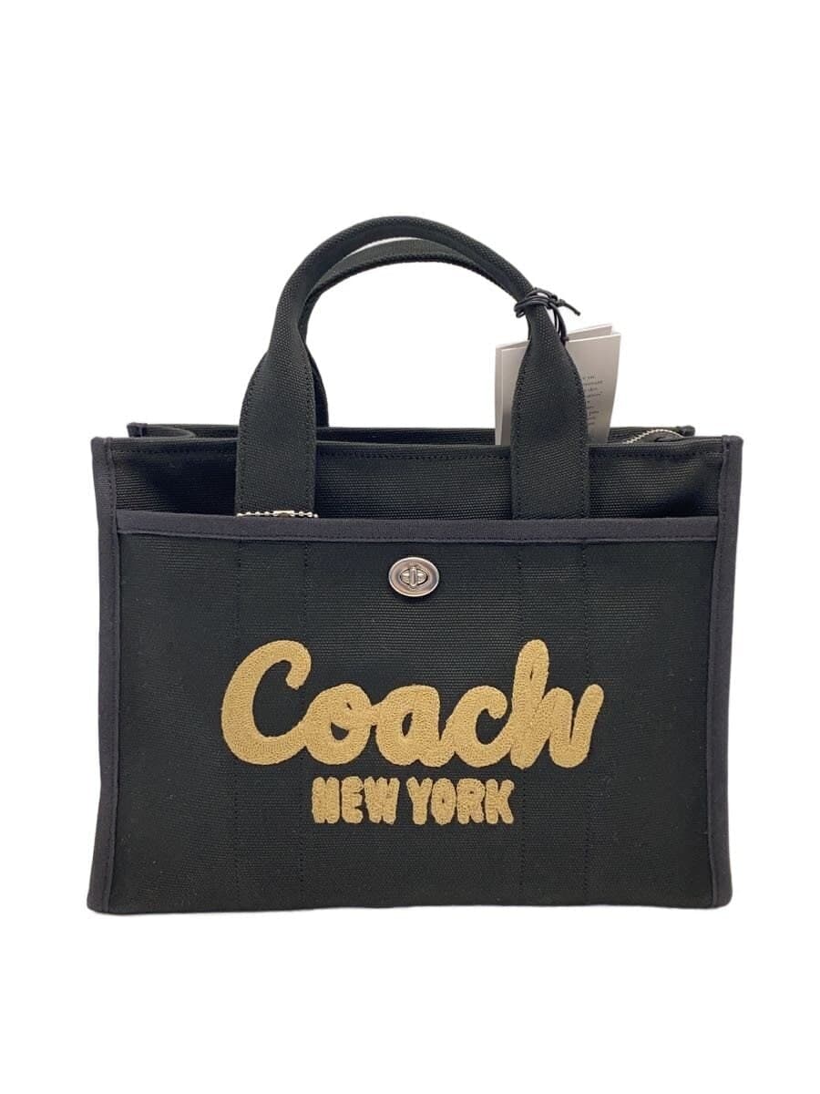 COACH Cargo Tote Canvas BLK