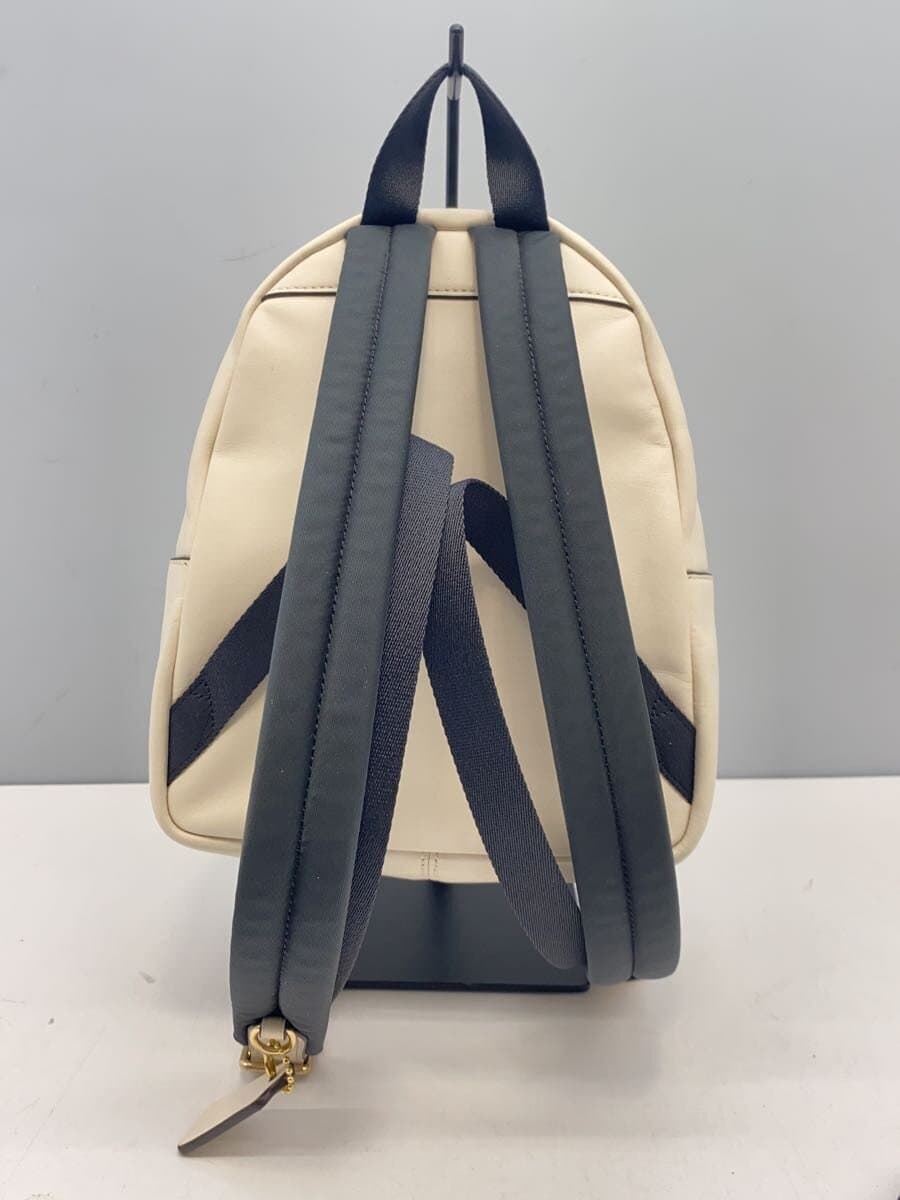 COACH Mini Charlie Backpack_Signature_White Leather 3