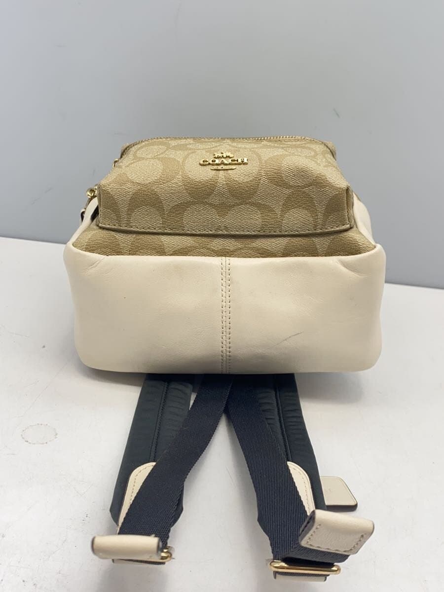 COACH Mini Charlie Backpack_Signature_White Leather 4