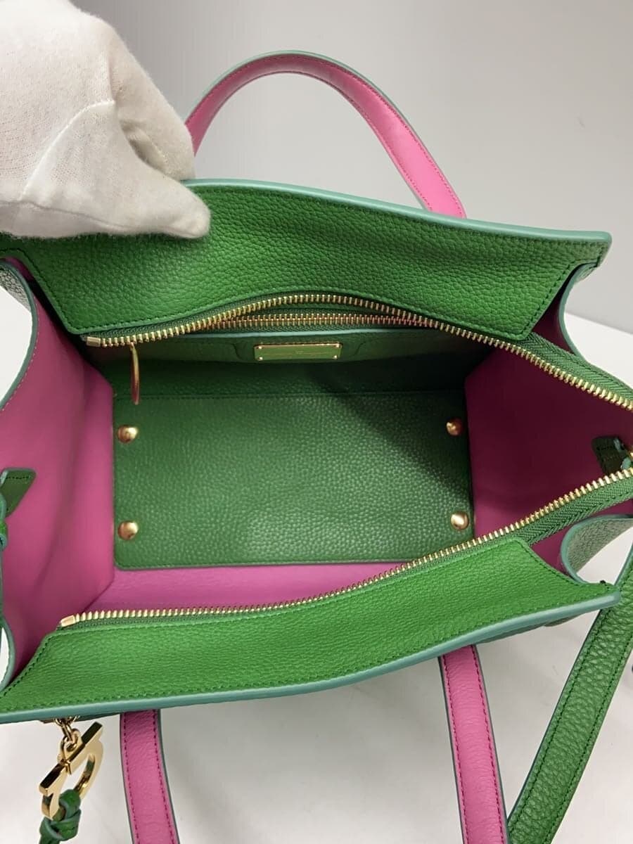 Salvatore Ferragamo shoulder bag leather GRN 6