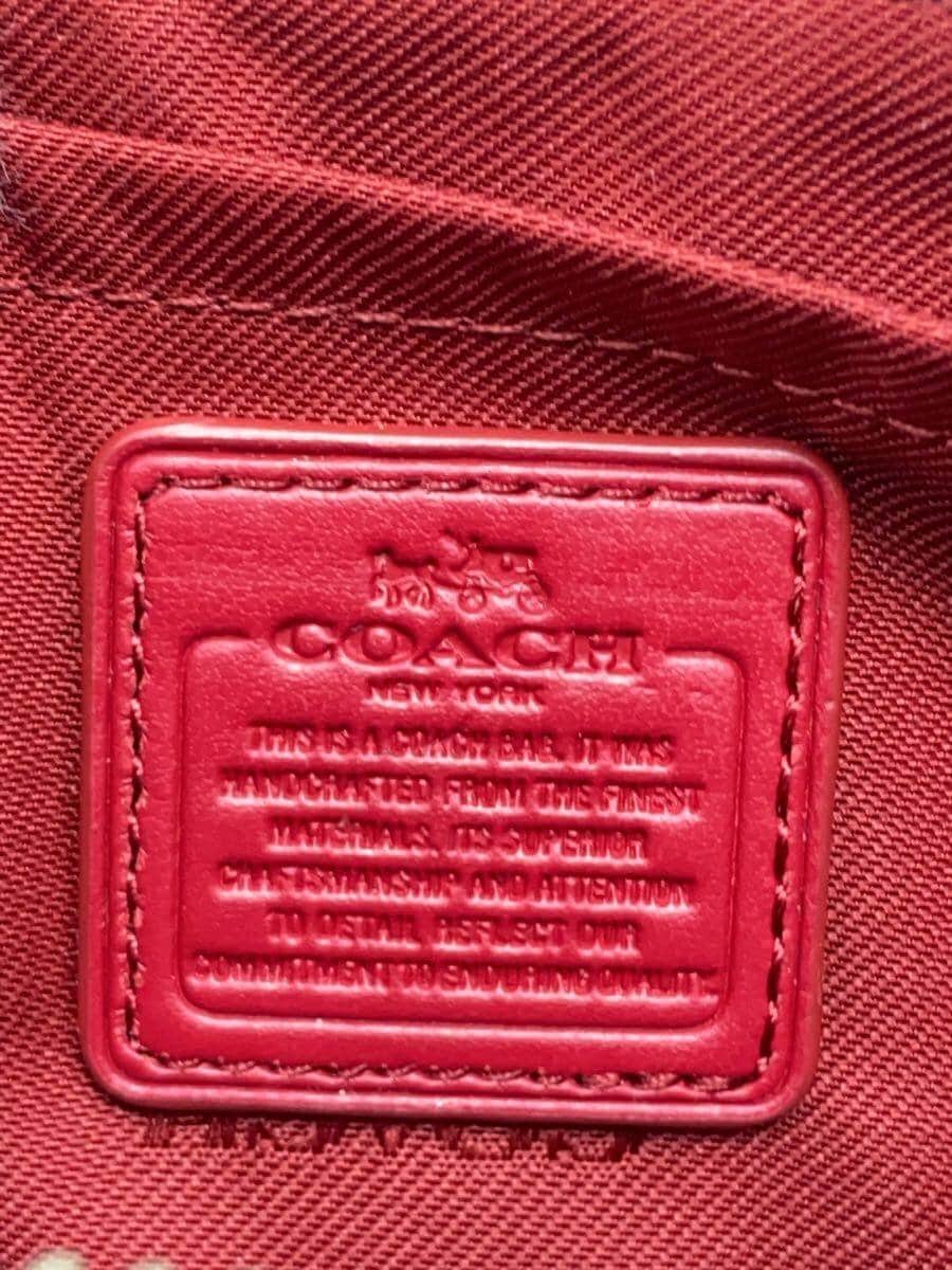 COACH Rivet Nolita Wristlet_Red Leather BRD 66380 5