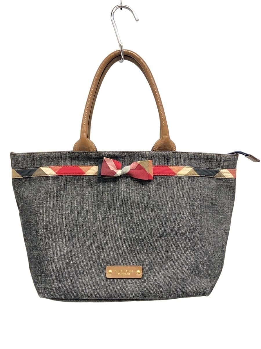 BLUE LABEL CRESTBRIDGE tote bag cotton IDG plain