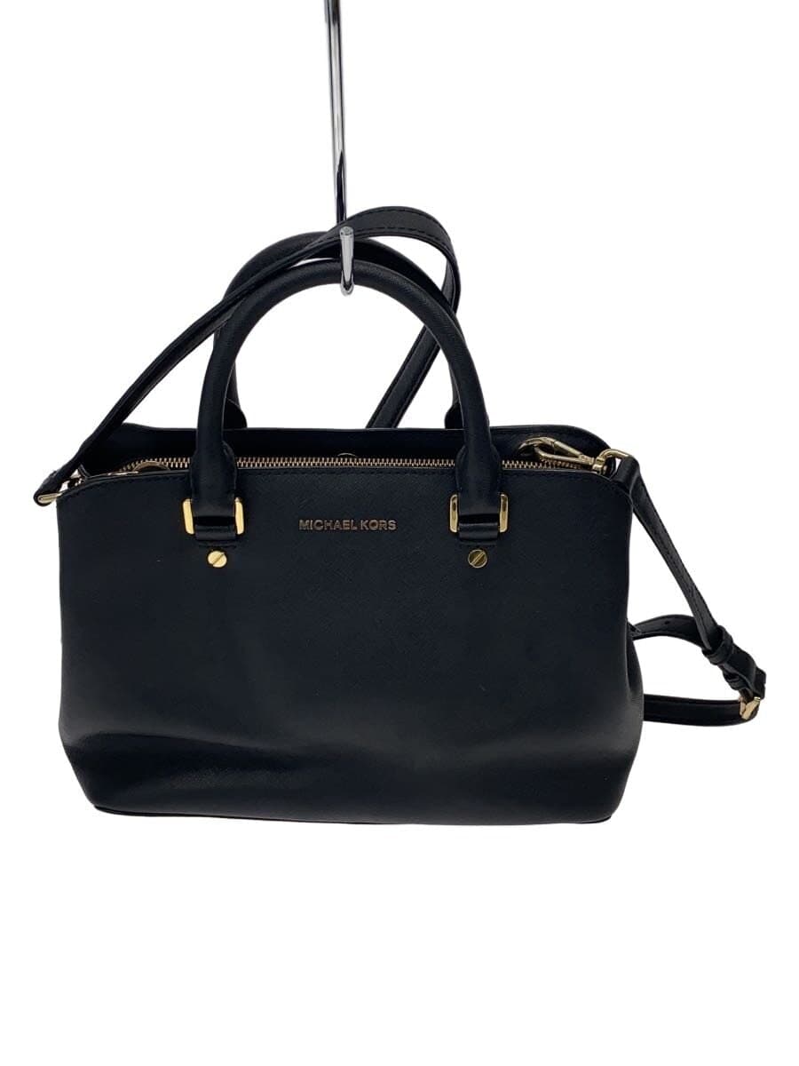 MICHAEL KORS Shoulder Bag Leather BLK Solid 30S6GS7S2L