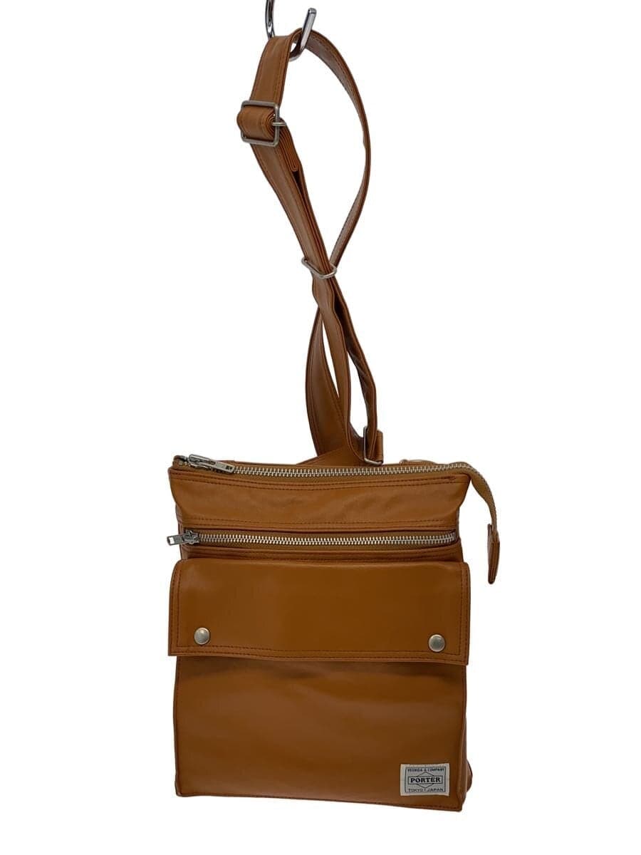 PORTER Shoulder Bag Leather BRW Solid