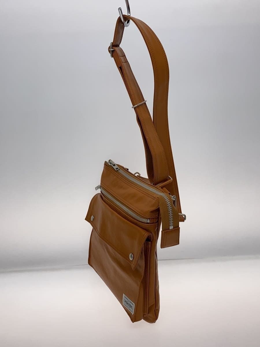 PORTER Shoulder Bag Leather BRW Solid 2