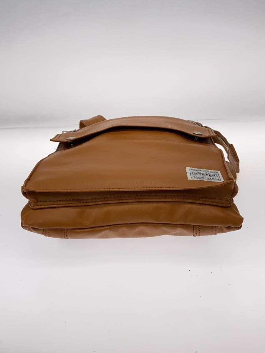 PORTER Shoulder Bag Leather BRW Solid 4