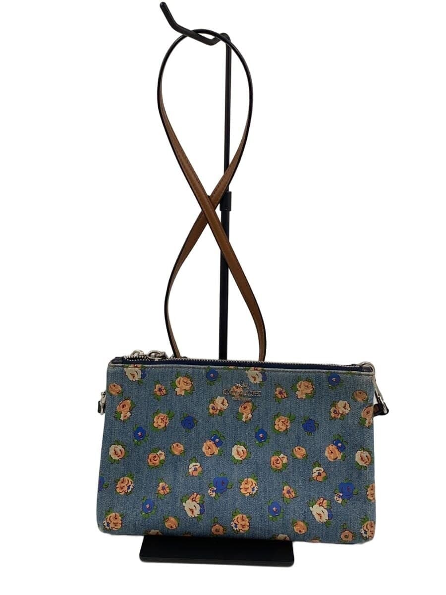 COACH Shoulder Bag Canvas NVY Floral A1781-F57549