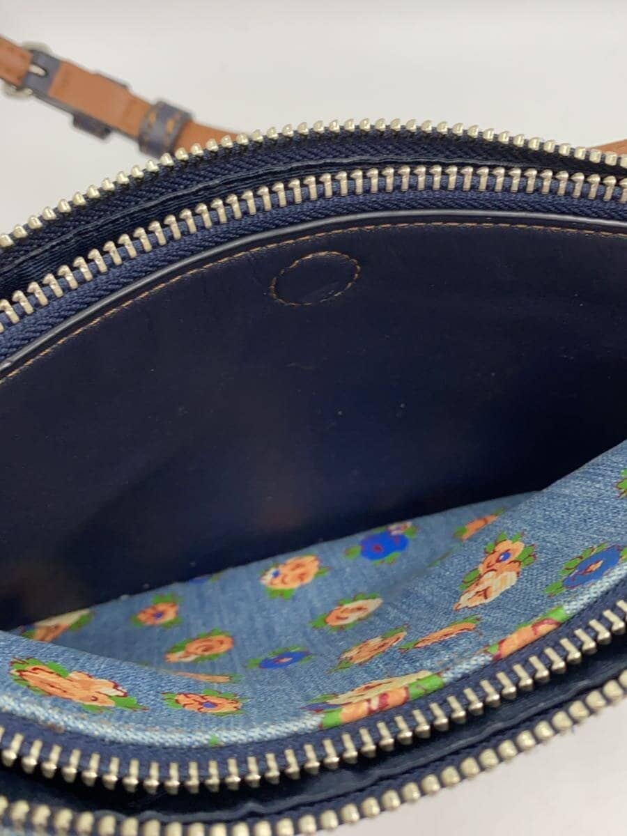 COACH Shoulder Bag Canvas NVY Floral A1781-F57549 9