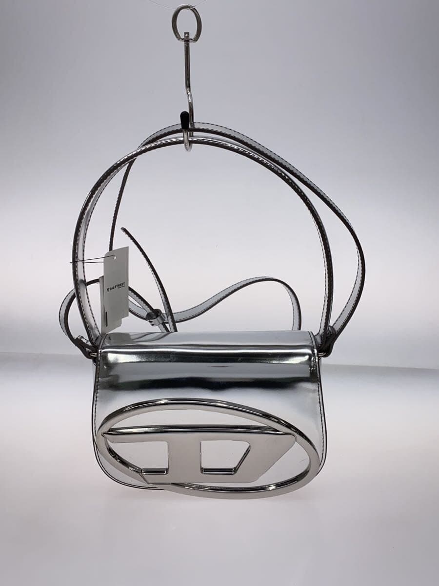 DIESEL Shoulder Bag Patent Leather SLV x08396