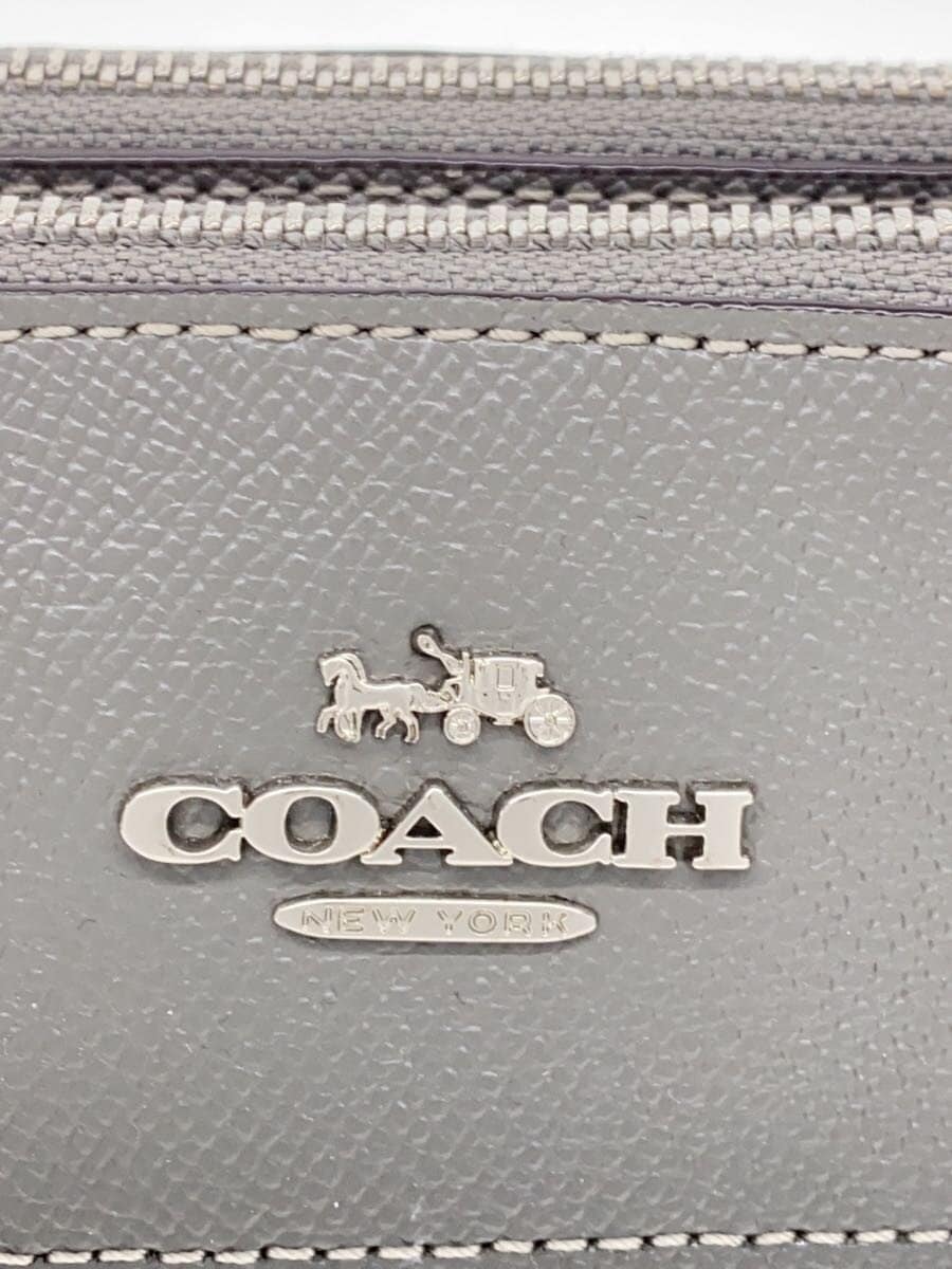 COACH Shoulder Bag Leather GRY Solid B1877-F25397 5