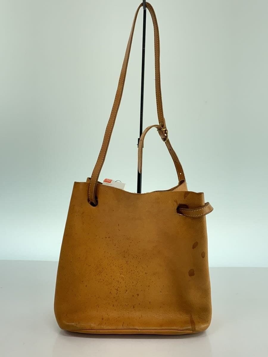 IL BISONTE Shoulder Bag Leather Camel Solid 3