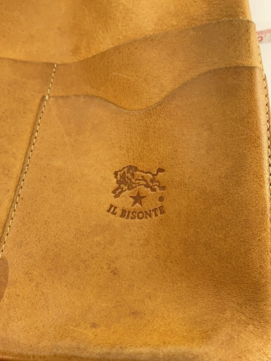 IL BISONTE Shoulder Bag Leather Camel Solid 5