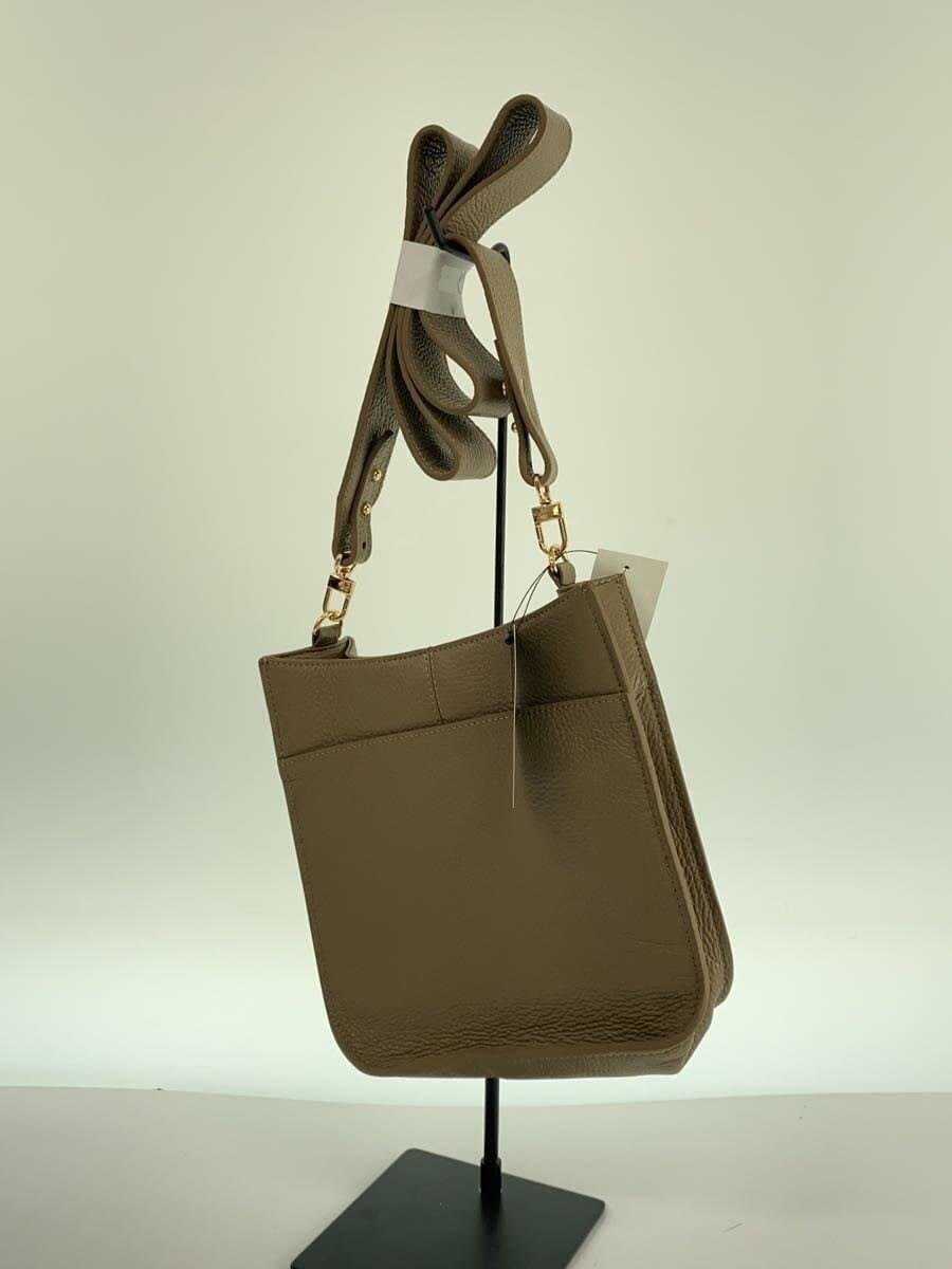 Other Brand Shoulder Bag Leather Brown Solid 2