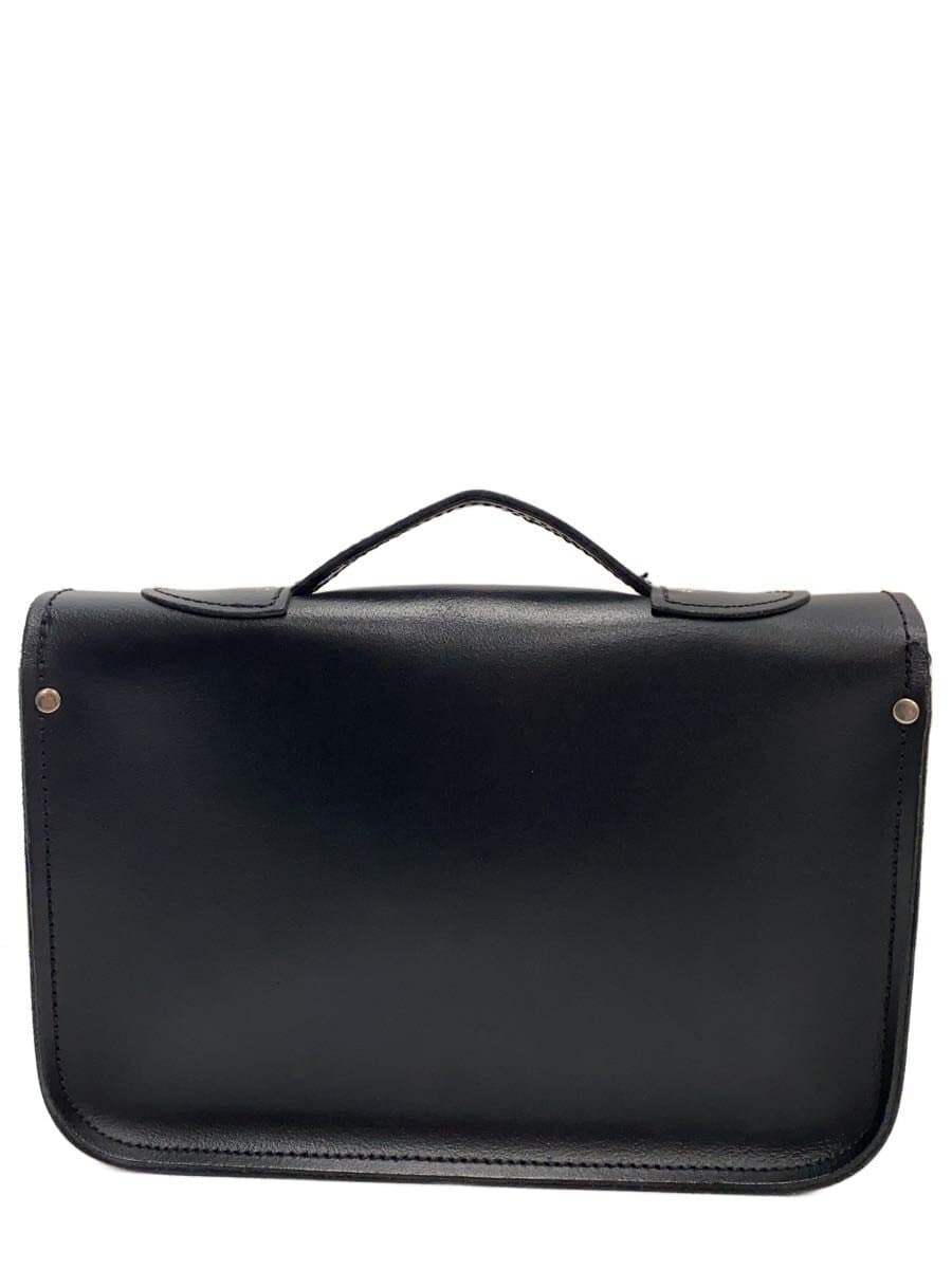 Zatchels Satchel Bag 11.5inch Shoulder Bag Leather BLK 3