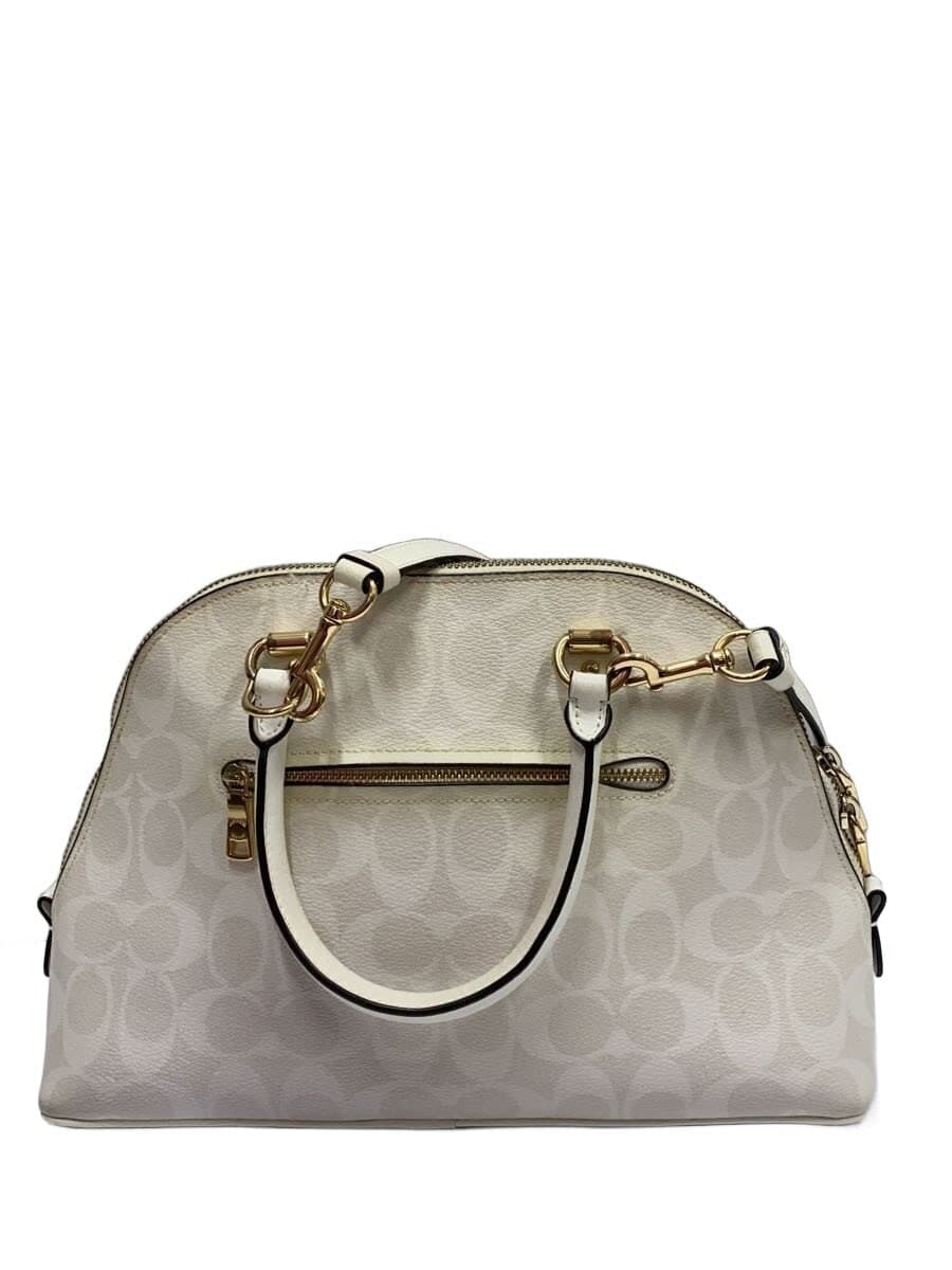 COACH Handbag_Signature_Red Leather PVC WHT All Over Pattern 3