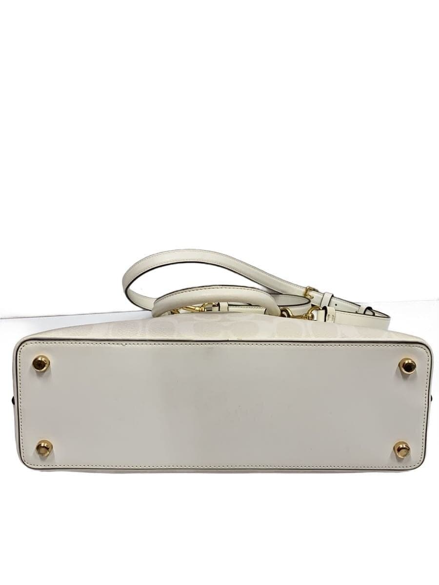 COACH Handbag_Signature_Red Leather PVC WHT All Over Pattern 4