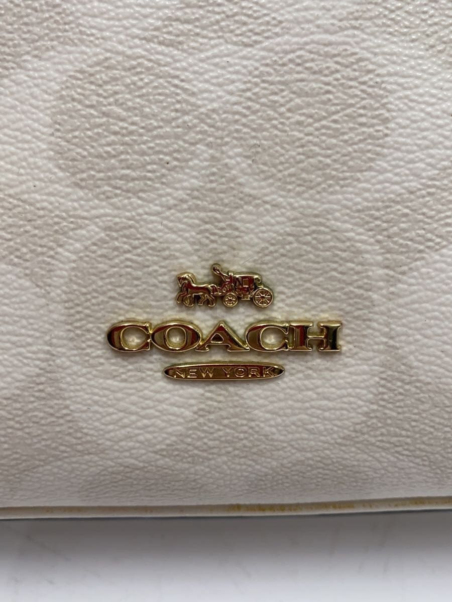 COACH Handbag_Signature_Red Leather PVC WHT All Over Pattern 5
