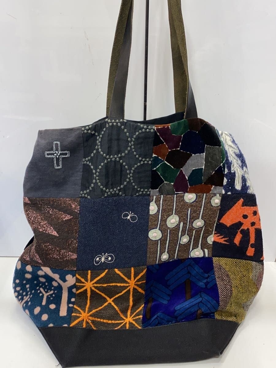 mina perhonenpiecebag Tote Bag Cotton Multicolor All Over Pattern os9008 3