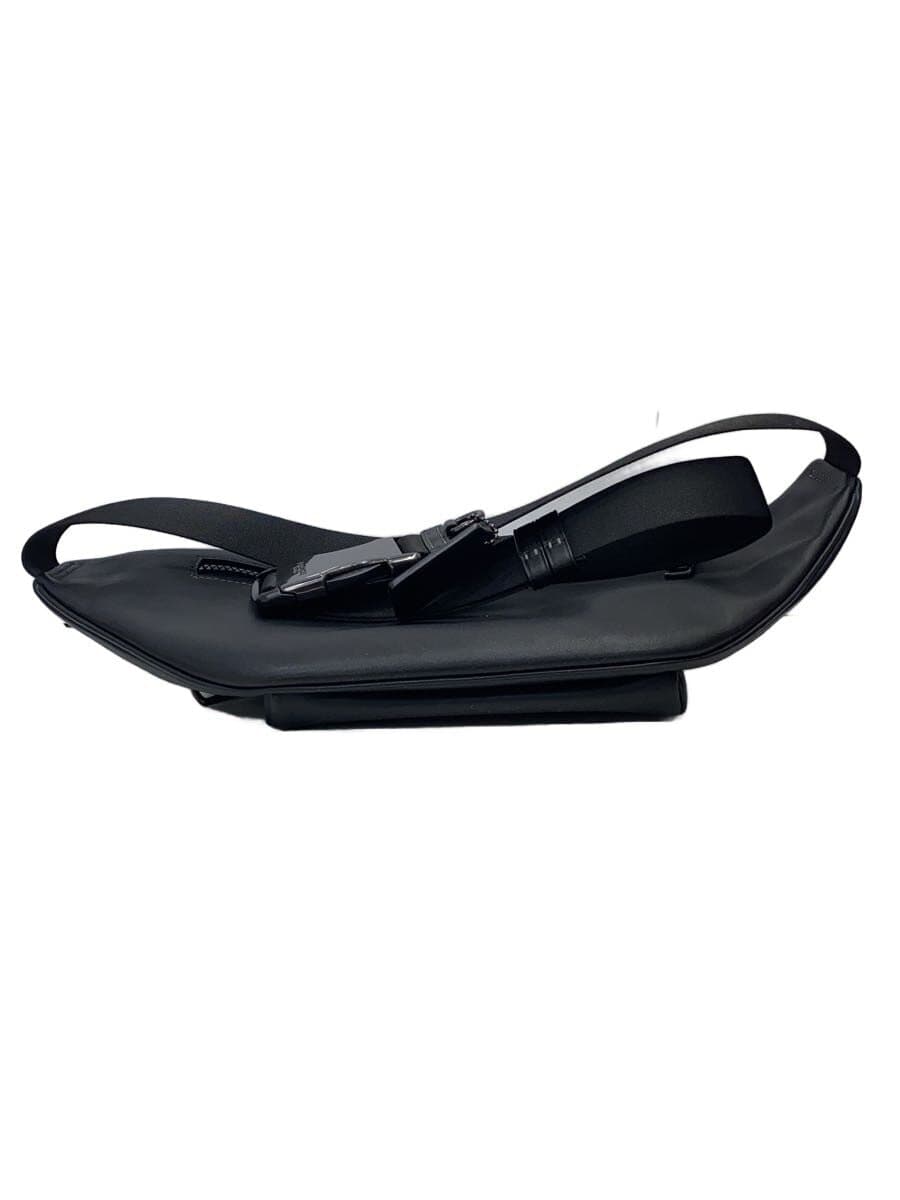COACH Waist Bag Leather Black CT754 4