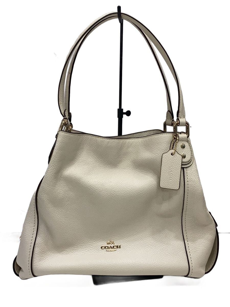 COACH handbag leather WHT solid j1632-57125