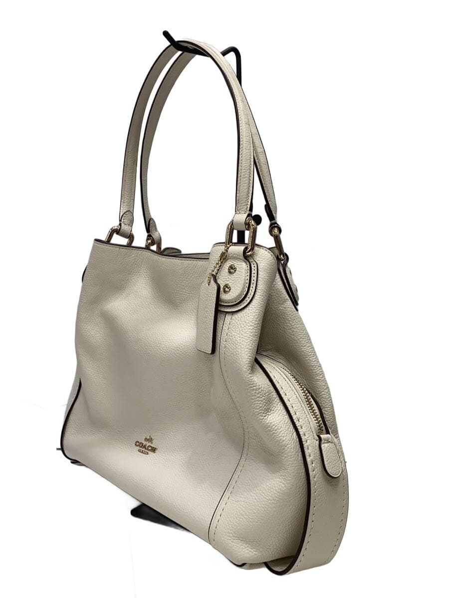 COACH handbag leather WHT solid j1632-57125 2