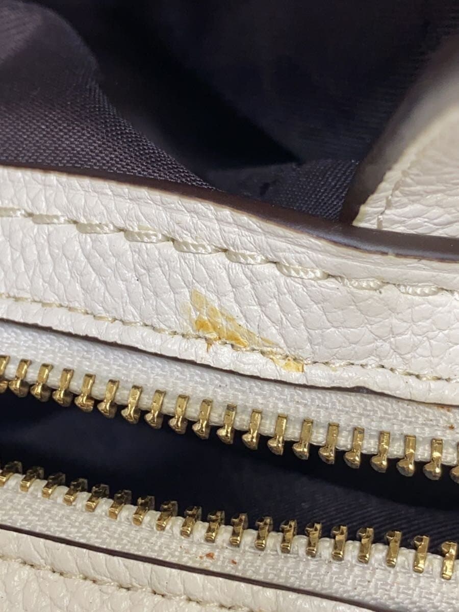 COACH handbag leather WHT solid j1632-57125 7